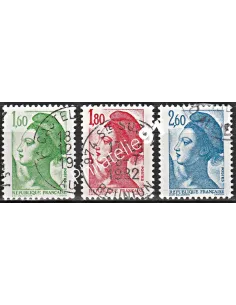 Timbre n° 2219 à 2221  oblitéré - collection timbres France