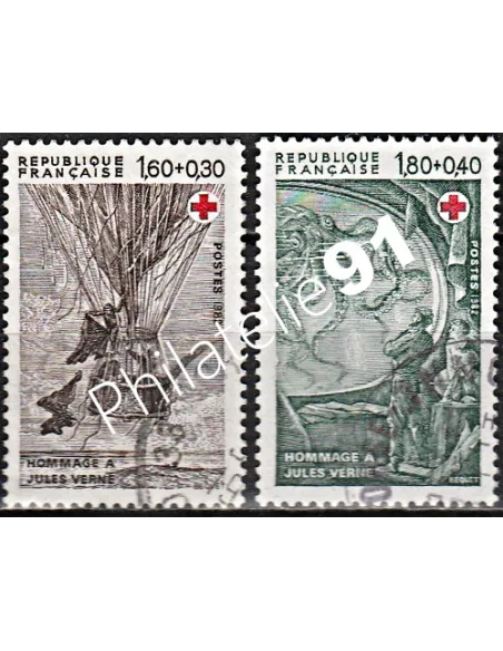 Timbre n° 2247 à 2248  oblitéré - collection timbres France