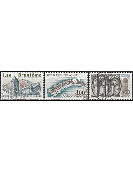 Timbre n° 2253 à 2255  oblitéré - collection timbres France