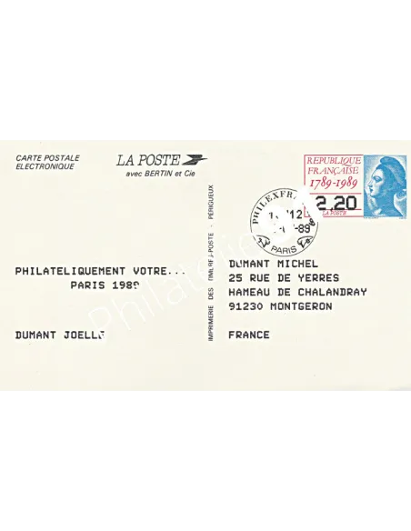 France - Entier Postal n° 2496A-CP - collection entier de France