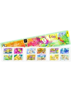 Carnet de 12 timbres L'ouïe,collection timbres France