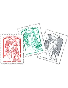timbre Marianne adhésive, Collection timbres France