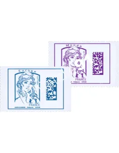 Timbre Marianne Datamatrix,collection timbres France