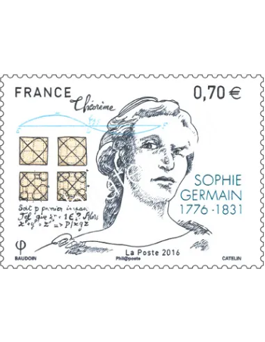 Timbre 5036, Sophie Germain,collection timbres France