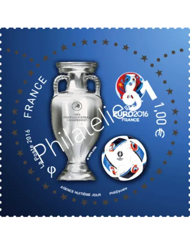 Timbre 5039, Euro 2016,collection timbres France