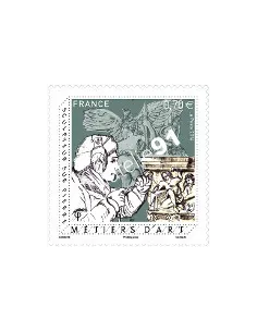 Timbre 5040, Les métiers d’Art : Sculpteur sur pierre,collection timbres France