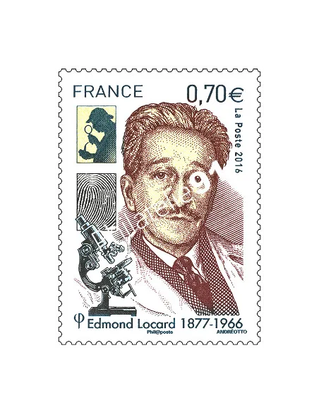 Timbre 5043, Edmond Locard,collection timbres France