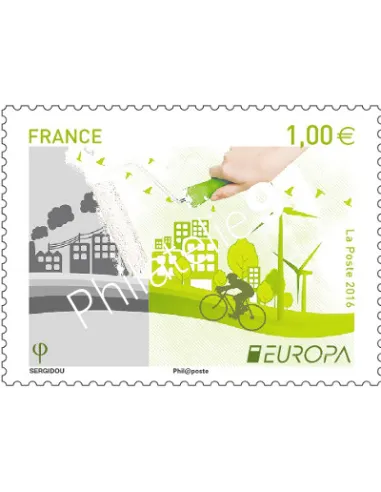 Timbre 5046,Europa "Think green",collection timbres France