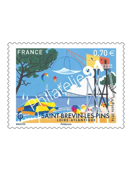 Timbre 5047,Saint-Brevin-les-Pins,collection timbres France