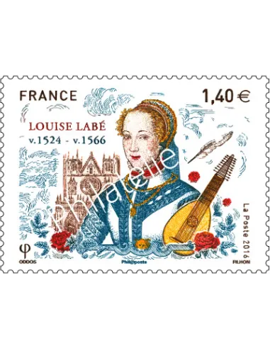 Timbre 5062,Louise Labé,collection timbres France