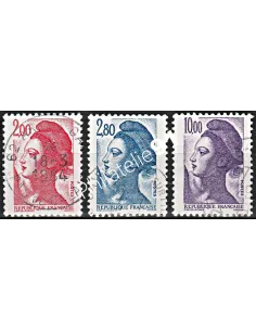 Timbre n° 2274 à 2276  oblitéré - collection timbres France