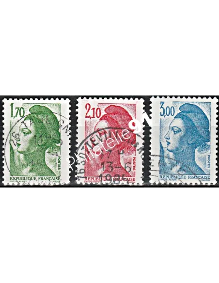 Timbre n° 2318 à 2320  oblitéré - collection timbres France