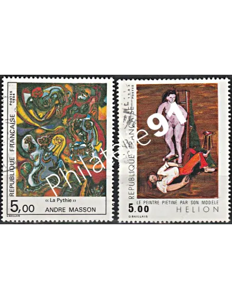 Timbre n° 2342 à 2343  oblitéré - collection timbres France