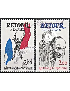Timbre n° 2368 à 2369  oblitéré - collection timbres France
