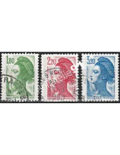 Timbre n° 2375 à 2377  oblitéré - collection timbres France