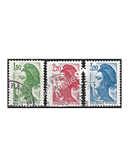 Timbre n° 2375 à 2377  oblitéré - collection timbres France