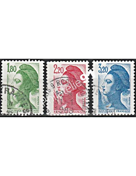 Timbre n° 2375 à 2377  oblitéré - collection timbres France