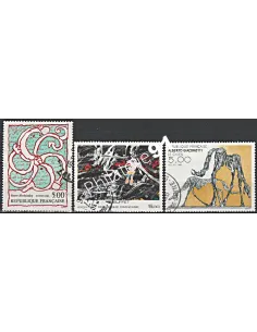 Timbre n° 2381 à 2383  oblitéré - collection timbres France