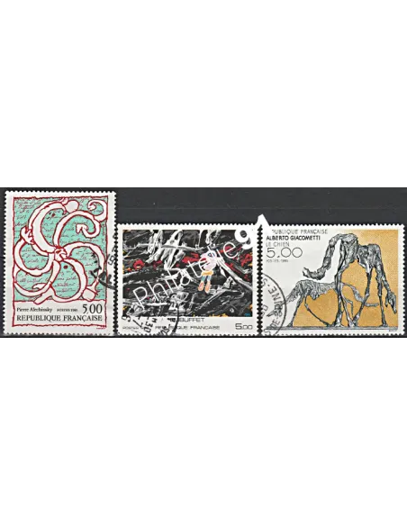 Timbre n° 2381 à 2383  oblitéré - collection timbres France
