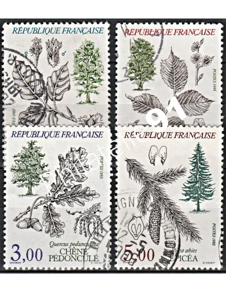 Timbre n° 2384 à 2387  oblitéré - collection timbres France