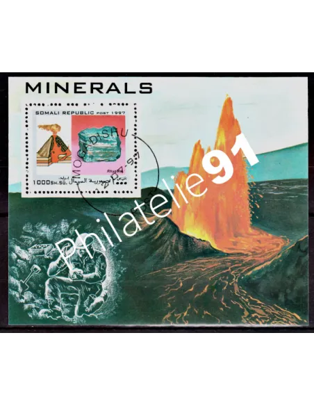 TIMBRE DE SOMALIE -  ANNEE 1997 - MINERAUX