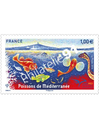 Timbre 5077, Euromed Postal,Poissons de Méditerranée,collection timbres France