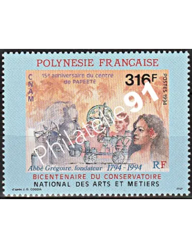 POLYNESIE n°  456 - collection timbres Dom-Tom