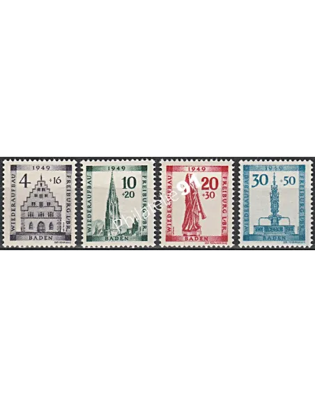 BADE - n° 42 à 45  - Timbres des Colonie françaises
