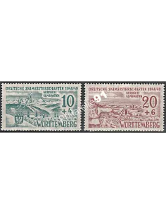 Wurtemberg - n° 42 à 43 - Timbres des Colonie françaises