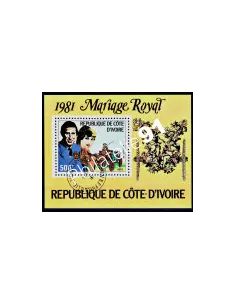 Timbre de COTE D'IVOIRE - BF 18- DIANA