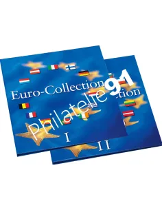 Album Numismatique PRESSO, Euro-Collection Tome 1 et 2, LEUCHTTURM