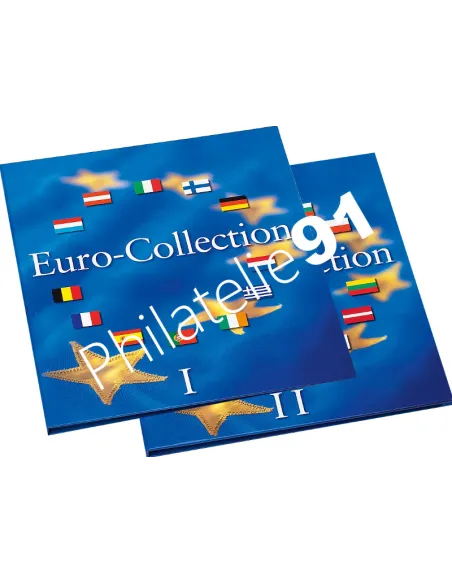 Album Numismatique PRESSO, Euro-Collection Tome 1 et 2, LEUCHTTURM
