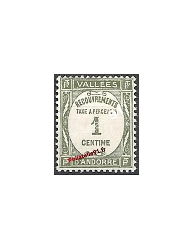 Timbre-Taxe n° 16 - Andorre Français
