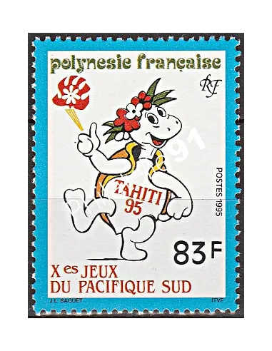 POLYNESIE n°  488 - collection timbres Dom-Tom