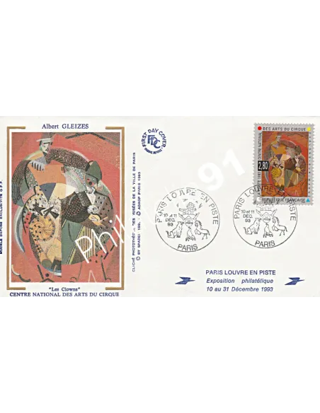 Enveloppe thématique Cirque - Lettre a theme