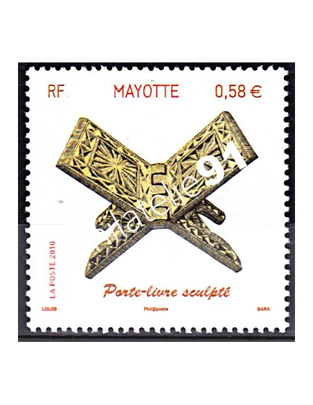 Timbre de Mayotte n° 237,Artisanat, Porte-livre, timbres des Dom-Tom