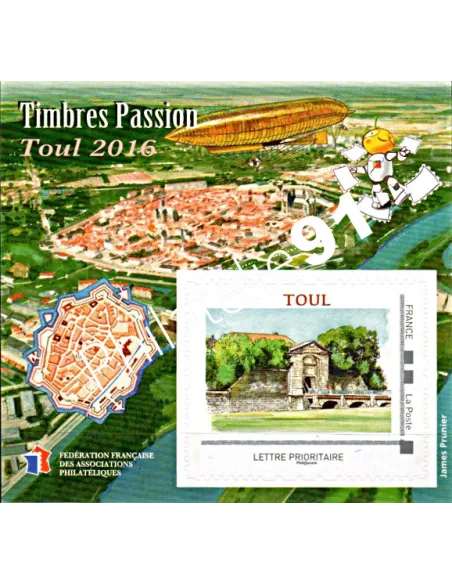 Bloc ffap n°12 TOUL 2016, collection timbres France