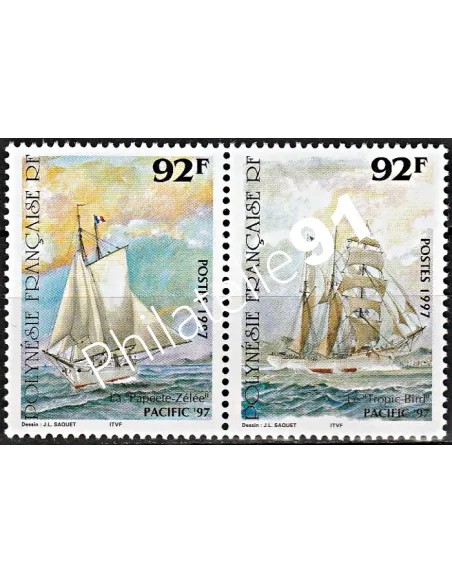 POLYNESIE n°  531 à 532 - collection timbres Dom-Tom
