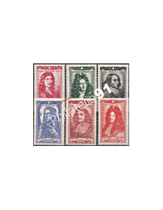 n° 612 à 617 - Série Célébrités du XVIIe siècle