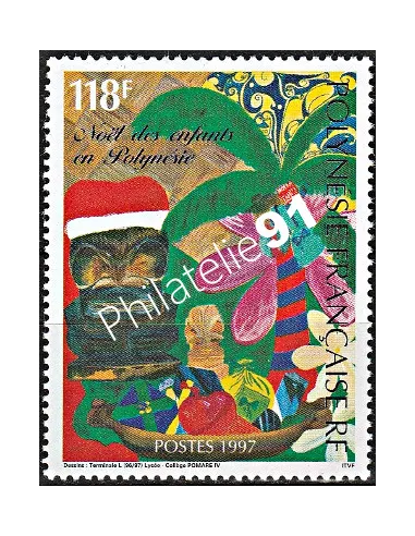 POLYNESIE n°  554 - collection timbres Dom-Tom