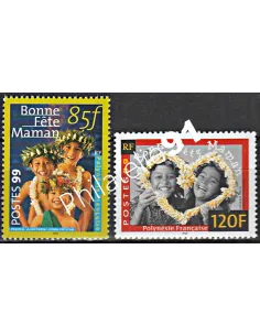 POLYNESIE n°  586 à 587 - collection timbres Dom-Tom