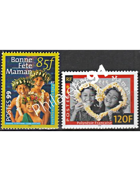 POLYNESIE n°  586 à 587 - collection timbres Dom-Tom