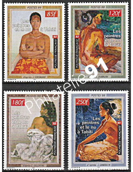 POLYNESIE n°  604 à 607 - collection timbres Dom-Tom