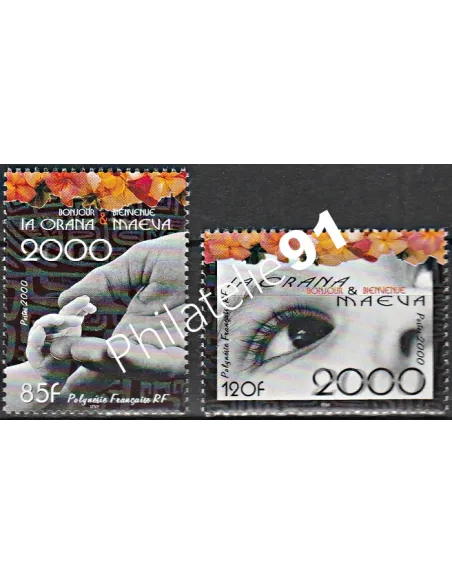 POLYNESIE n°  610 à 611 - collection timbres Dom-Tom