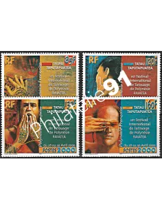 POLYNESIE n°  614 à 617 - collection timbres Dom-Tom