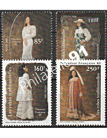 POLYNESIE n°  619 à 622 - collection timbres Dom-Tom