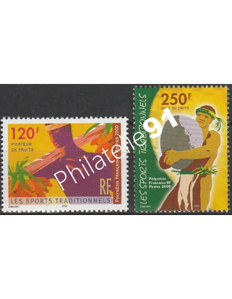 POLYNESIE n°  625 à 626 - collection timbres Dom-Tom