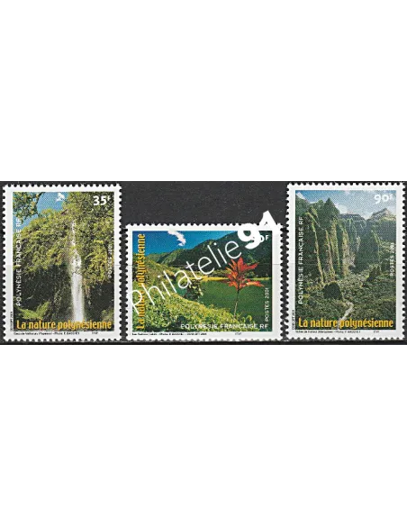 POLYNESIE n°  634 à 636 - collection timbres Dom-Tom