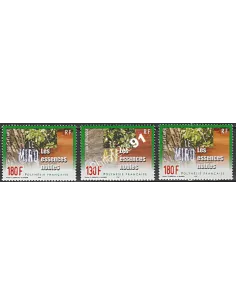POLYNESIE n°  647 à 649 - collection timbres Dom-Tom