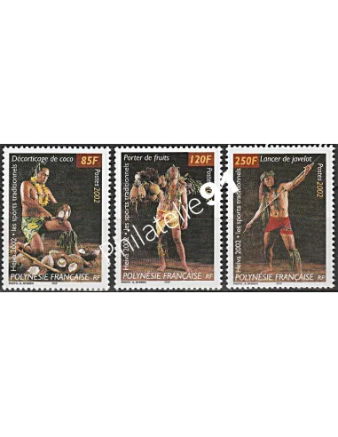 POLYNESIE n°  669 à 671 - collection timbres Dom-Tom